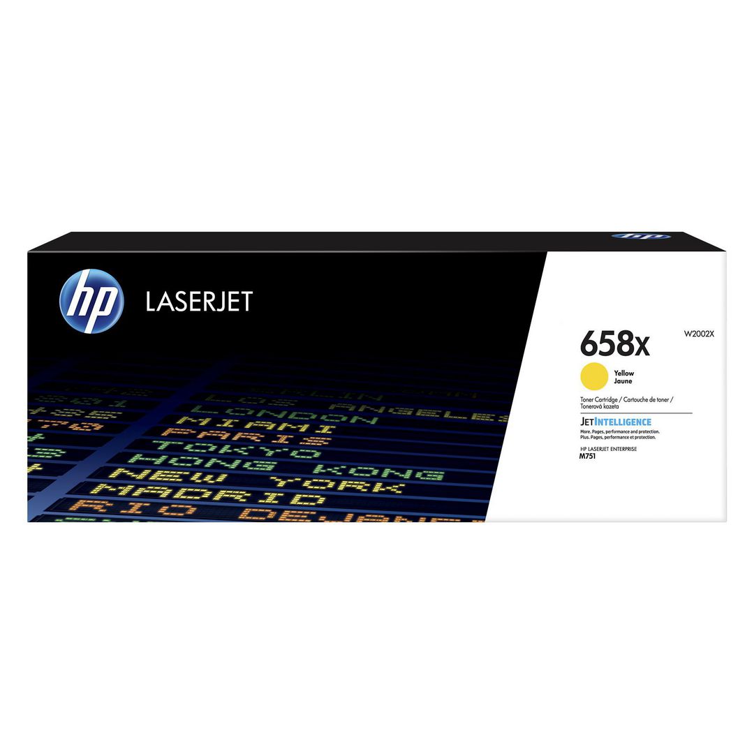 HP Toner W2002X 658X 28K Gul | Toner och bläck - Tonerkassetter - Toner HP | Kontorsexperten