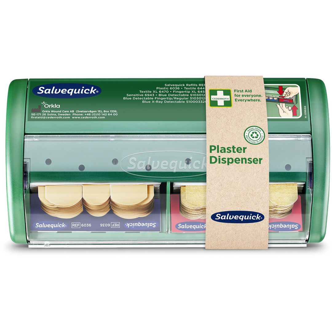SALVEQUICK Plåsterautomat | Skyddsutrustning - Första Hjälpen - Stationer och tavlor | Kontorsexperten