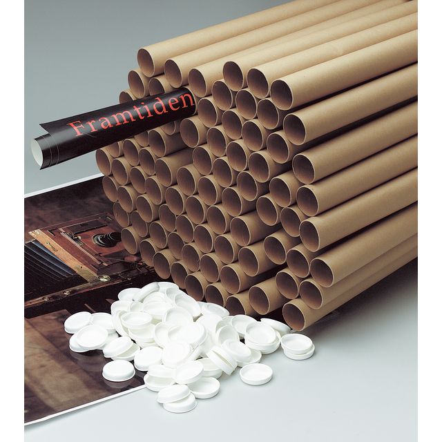 BOXON Poströr 50x740mm brun | Emballage och lagerutrustning - Lådor och well - Papptuber | Kontorsexperten