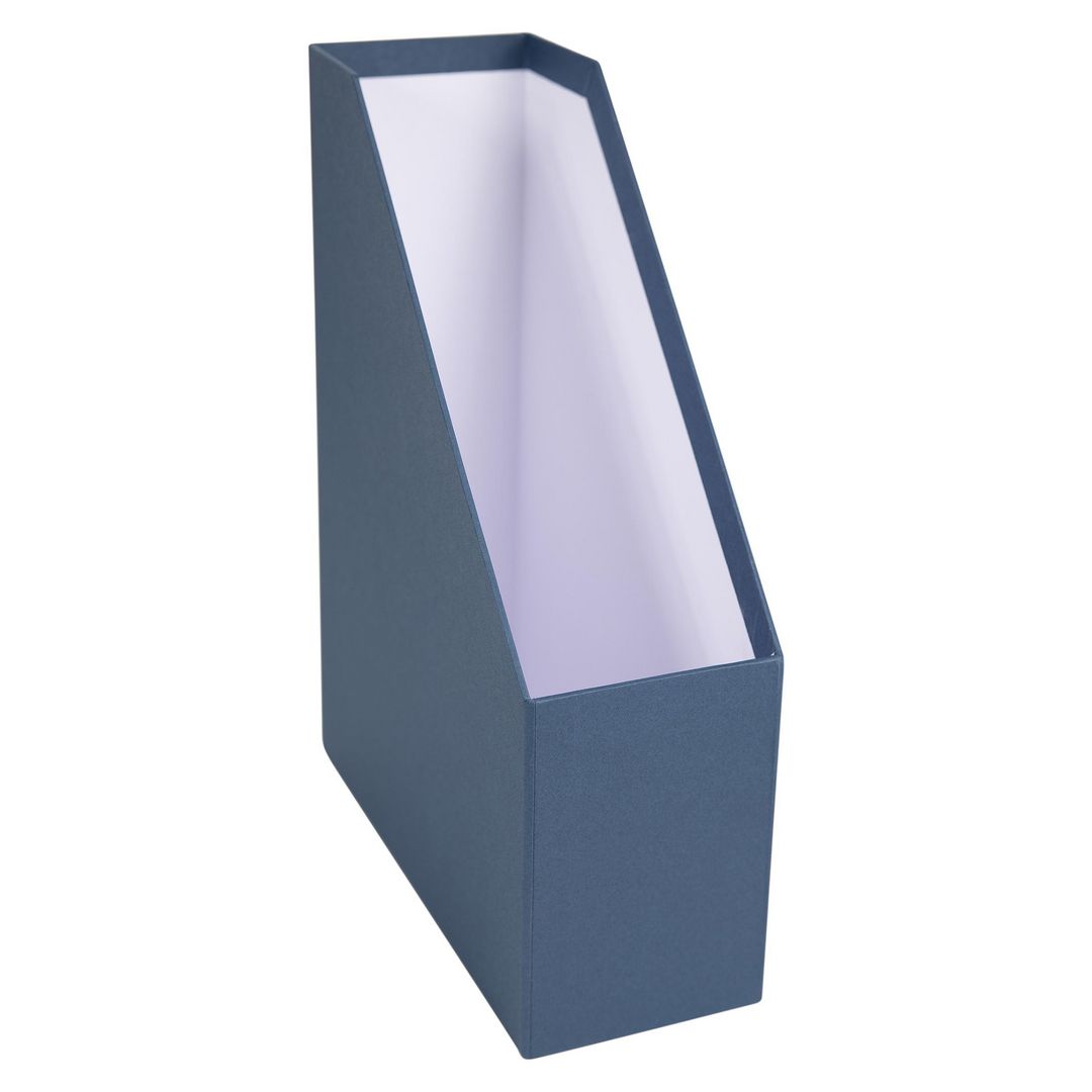 BIGSO BOX Tidskriftssamlare kartong blå | Kontorsmaterial - Till skrivbordet - Tidskriftssamlare | Kontorsexperten