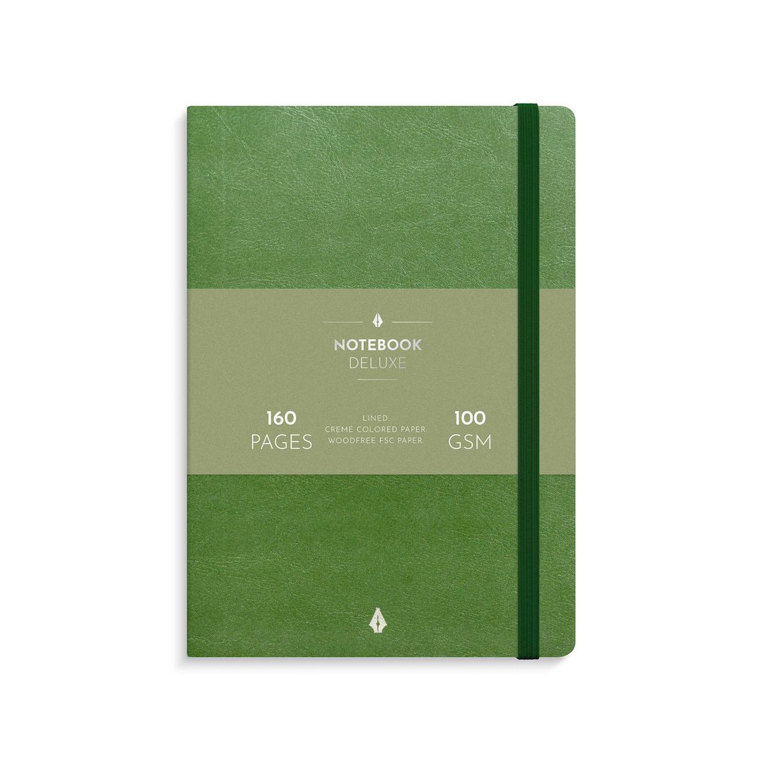 BURDE Anteckningsbok Deluxe A5 grön | Kontorsmaterial - Block och anteckningsböcker - Anteckningsböcker | Kontorsexperten