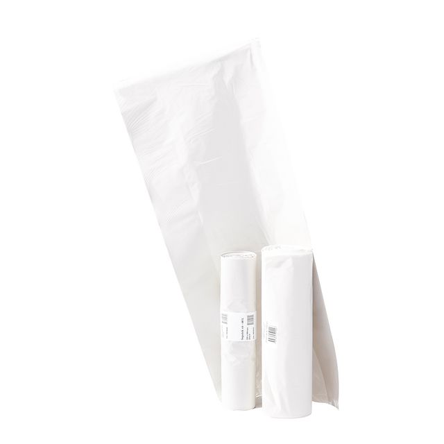 POLYNOVA PolyPRIMA soppåsar, 100 % återvinningsbara, LDPE, 60 l, 900 x 550 mm, vit | Städ och hygien - Påsar och säckar - Papperskorgspåsar | Kontorsexperten