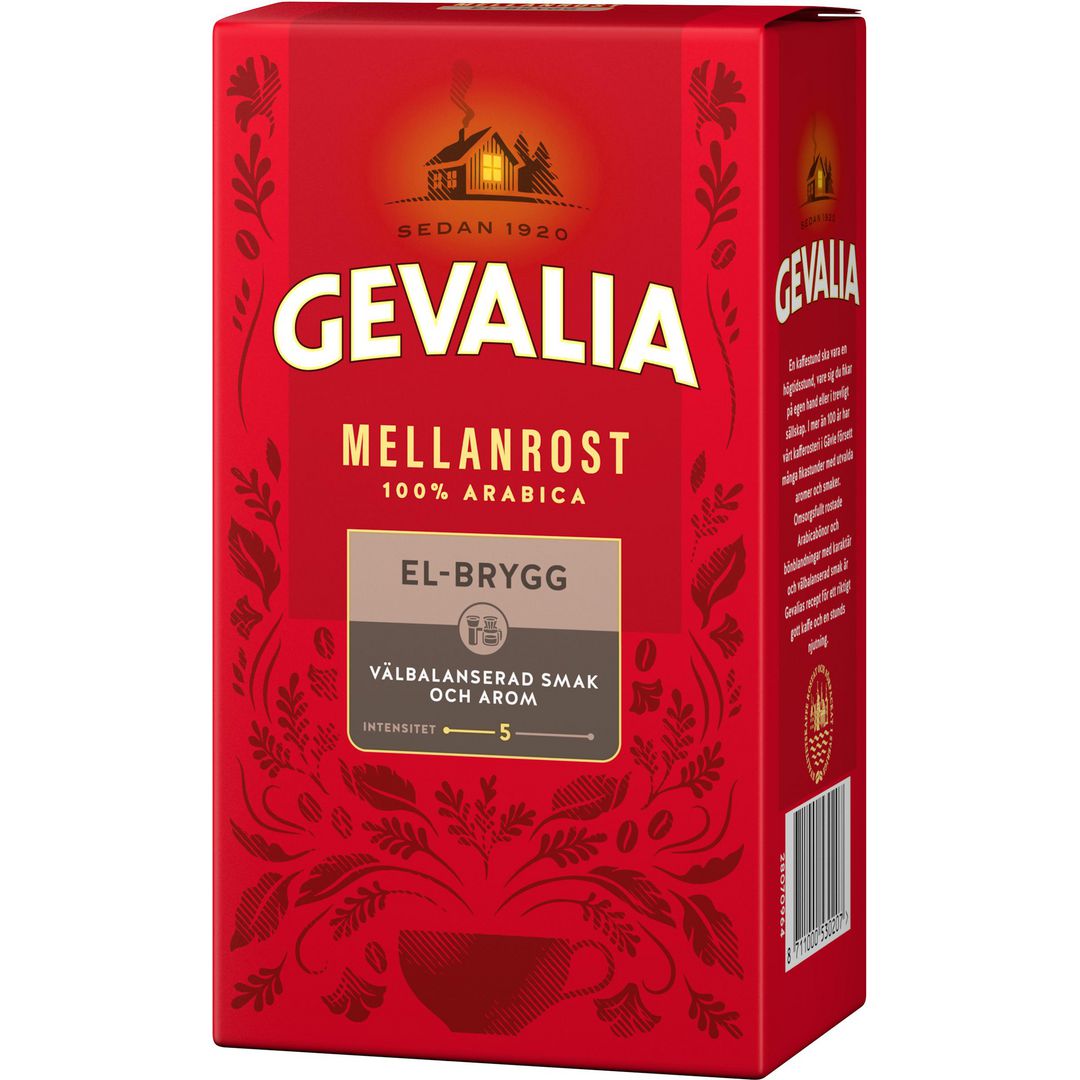 GEVALIA Kaffe Mellanrost E-brygg 450g