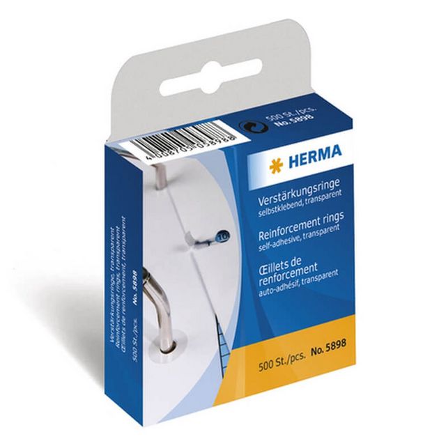 Herma Hålförstärkare 5mm diameter 500/fp | Kontorsmaterial - Arkivering och kontorsförvaring - Arkiveringstillbehör | Kontorsexperten