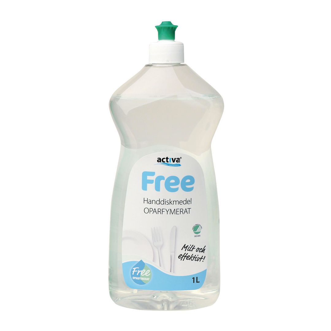 ACTIVA Handdiskmedel Free 1L | Städ och hygien - Diskrengöring - Handdiskmedel | Kontorsexperten