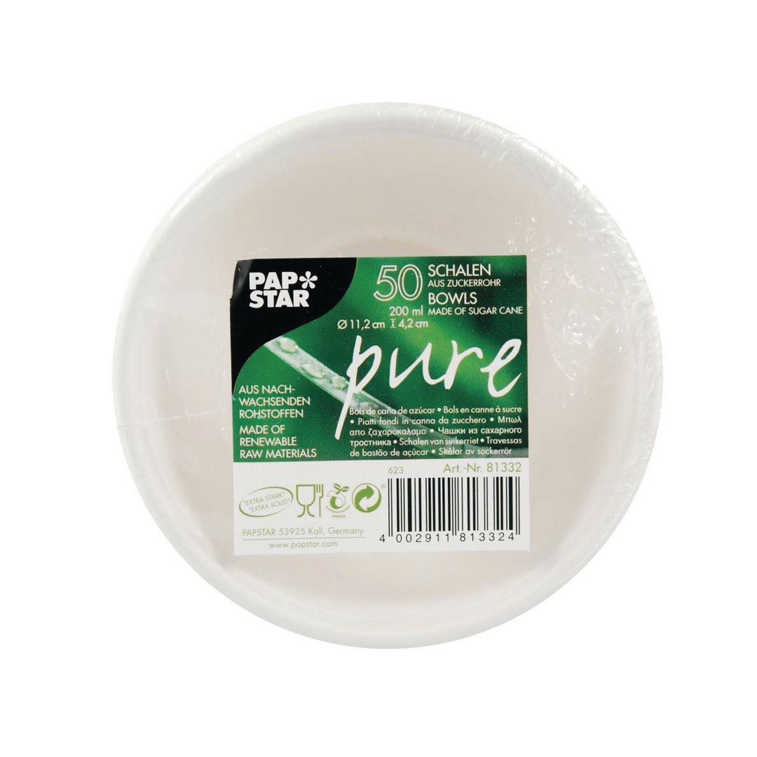 PAPSTAR Skål Bagasse 200ml 50/fp | Kök och servering - Engångsartiklar - Tallrikar - Eco | Kontorsexperten