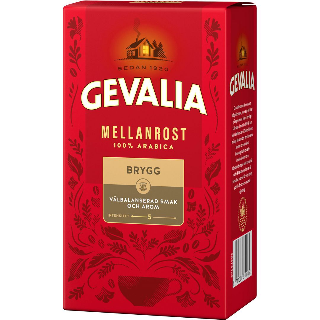 GEVALIA Kaffe Mellanrost brygg 450g
