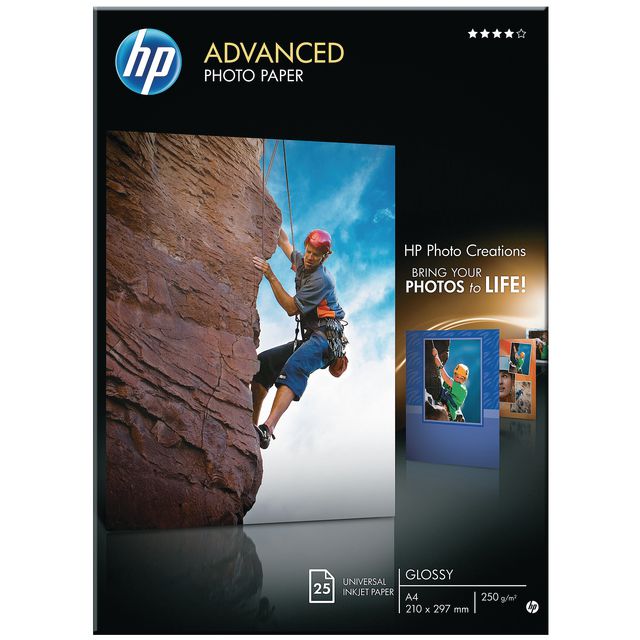 HP Fotopapper Q5456A A4 250g 25/fp | Kontorspapper - Foto-papper - A4 fotopapper | Kontorsexperten