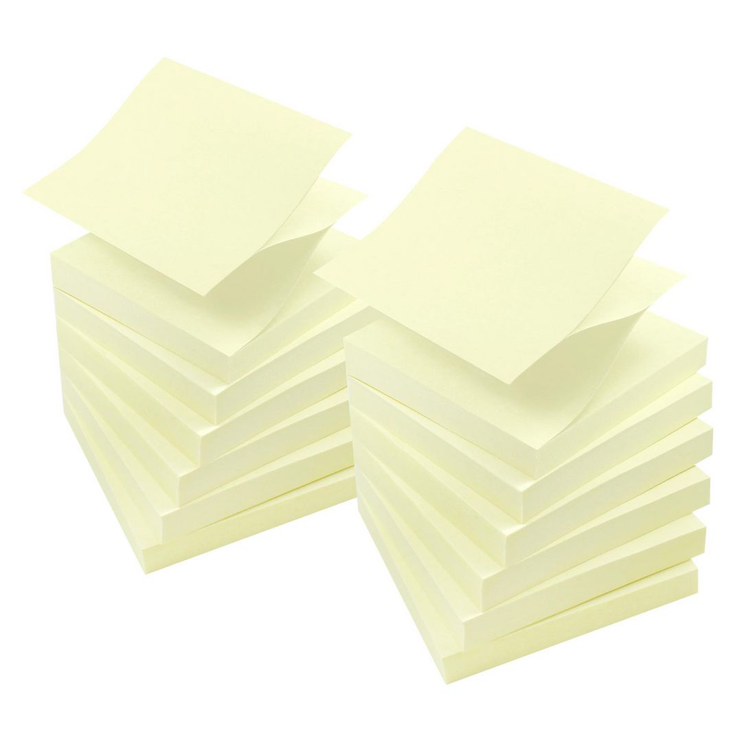 LYRECO Lyreco Premium ZigZag Notes är självhäftande notisar med extra starkt lim - perfekt för vertikala ytor. 12/fp | Kontorsmaterial - Notes och Post-It - Notes - Z-block | Kontorsexperten