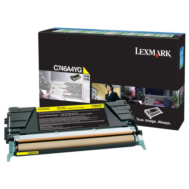 LEXMARK Toner C746A1YG gul | Toner och bläck - Tonerkassetter - Toner Lexmark | Kontorsexperten