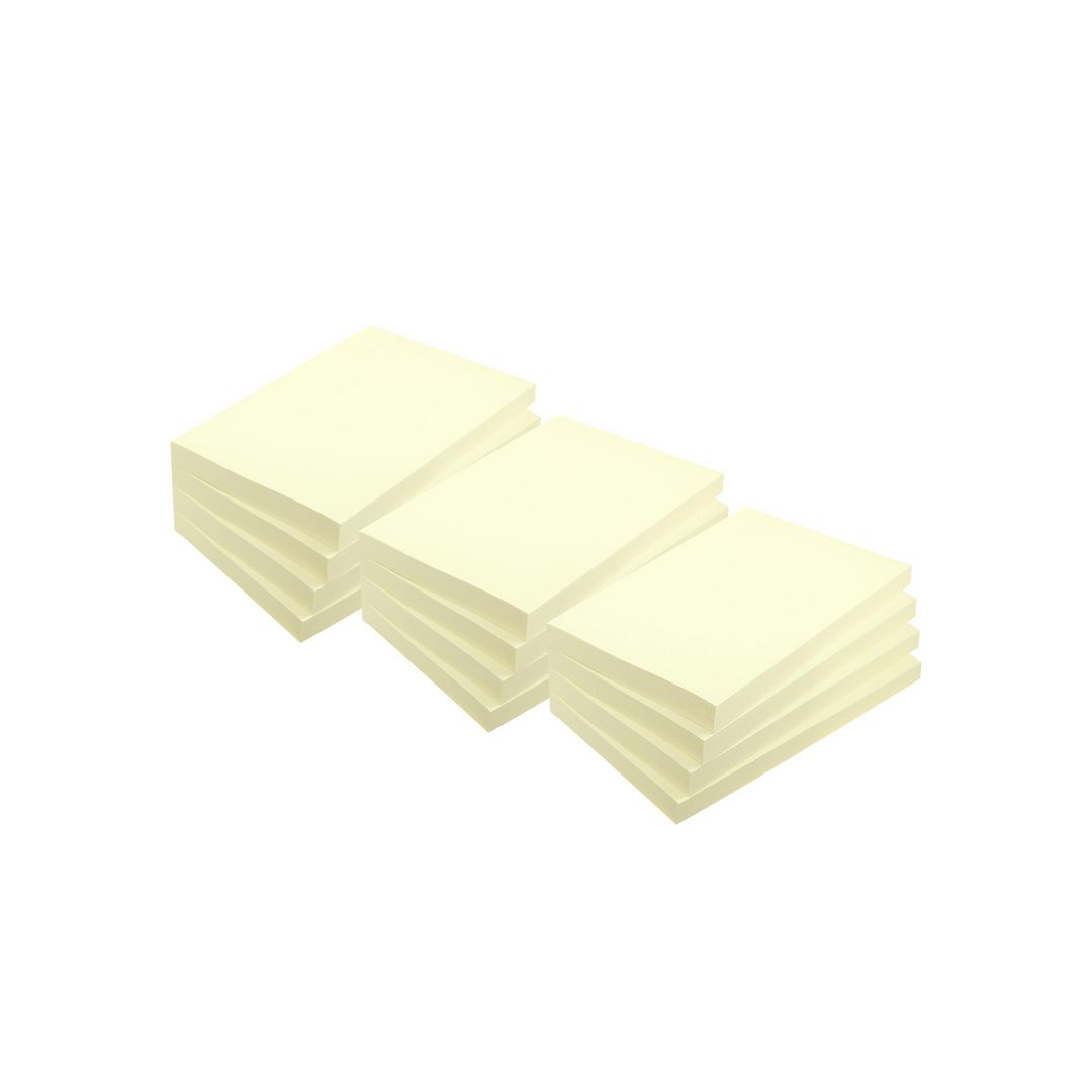 LYRECO Notes recycled 38x51mm gul 12/fp | Kontorsmaterial - Notes och Post-It - Notes - Gula | Kontorsexperten