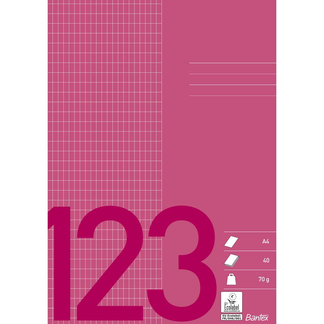 BANTEX Räknehäfte A4 5x9mm rutat | Skola och förskola - Förbrukning skola häften - Räknehäften | Kontorsexperten