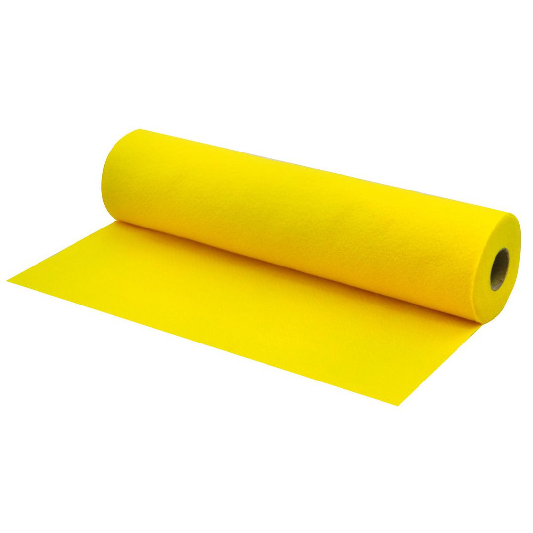 PLAYBOX Dekorationsfilt 45cmx5m gul | Skola och förskola - Hobbymaterial - Filt | Kontorsexperten