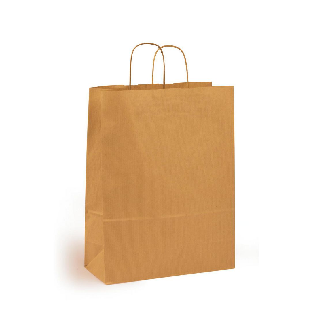 SOBER Bärkasse Medium brun 150/fp | Emballage och lagerutrustning - Bärkassar och Påsar - Bärkasse - Papper | Kontorsexperten