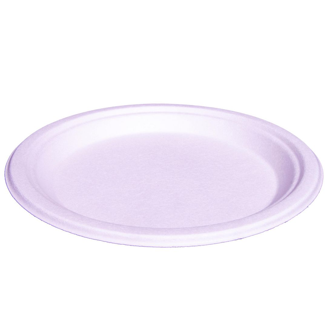 Tallrik Bagasse BIO 22,5cm 50/fp | Kök och servering - Engångsartiklar - Tallrikar - Eco | Kontorsexperten