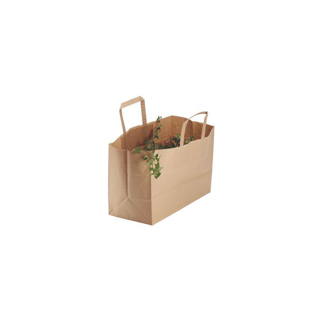 NORDISKT PAPPER Bärkasse papper plant 17l Brun 250/fp | Emballage och lagerutrustning - Bärkassar och Påsar - Bärkasse - Papper | Kontorsexperten