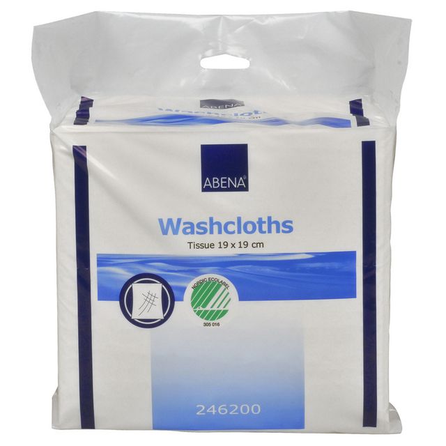 ABENA Tvättlappar 9-lagers vita 12x100/fp | Städ och hygien - Tvål och hygien - Tvättlappar | Kontorsexperten