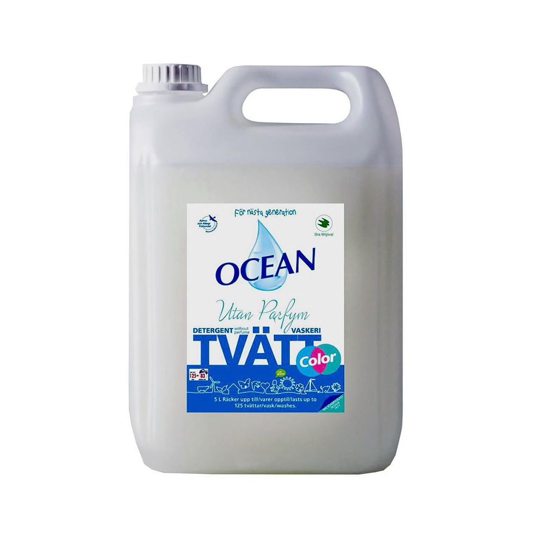 HYGIENTEKNIK Tvättmedel OCEAN oparfymerad kulör 5L | Städ och hygien - Tvättmedel och klädvård - Tvättmedel | Kontorsexperten