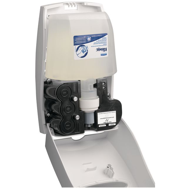 KIMBERLY-CLARK Dispenser för tvål, automatisk rörelseavkännande, borstad plast 1,2 l | Städ och hygien - Tvål och hygien - Hygiensystem - Kimberly Clark | Kontorsexperten