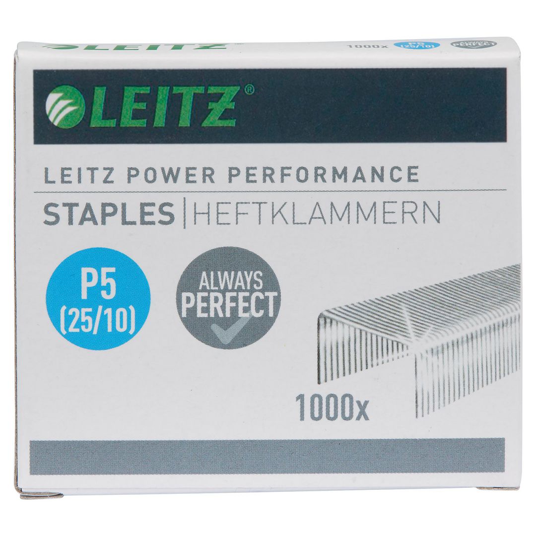 Leitz Häftklammer 25/10 1000/fp | Kontorsmaterial - Till skrivbordet - Häftklammer och tillbehör | Kontorsexperten