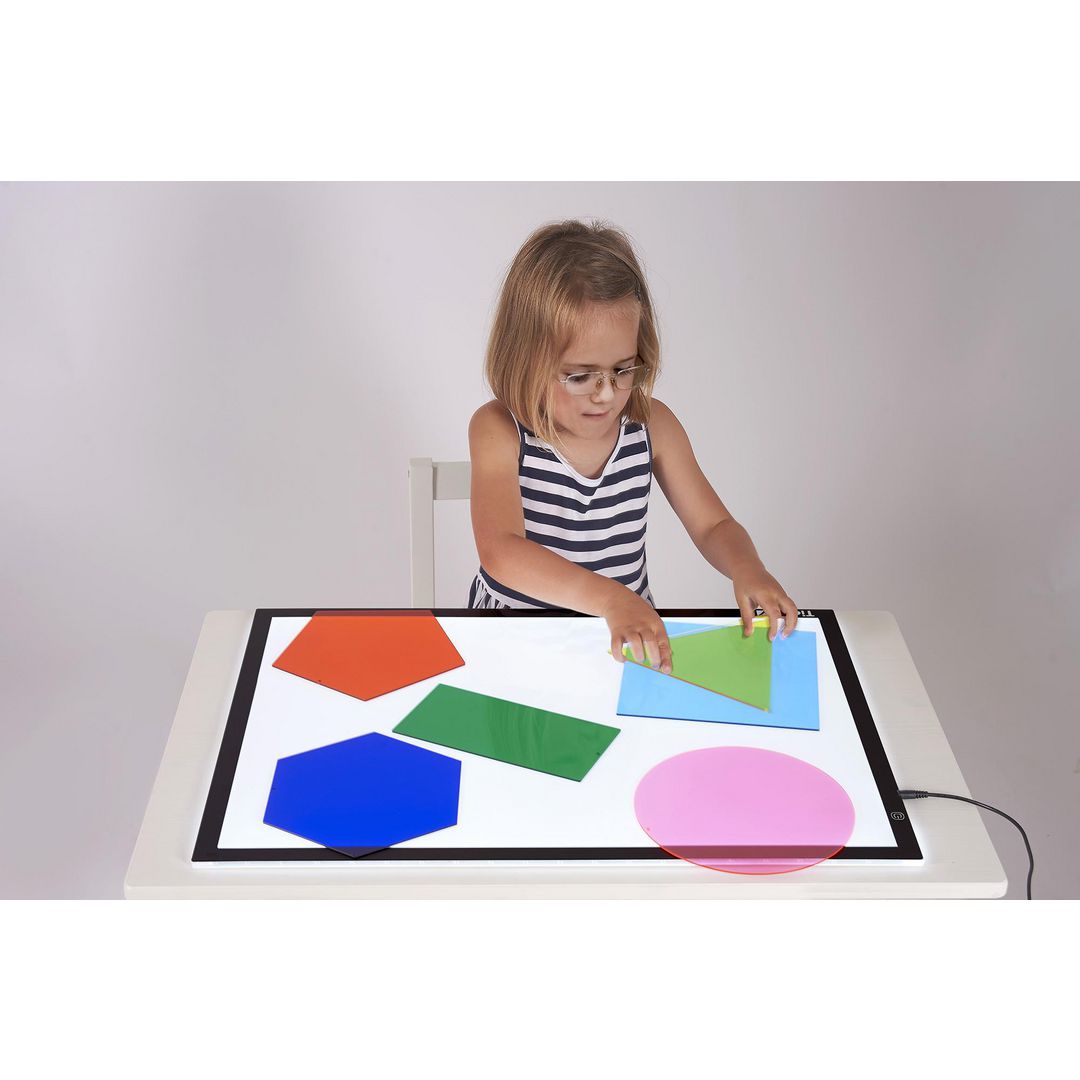 Geometriska figurer för ljusbord 6/fp | Skola och förskola - Klassrummet / Lära - Sensoriska produkter | Kontorsexperten