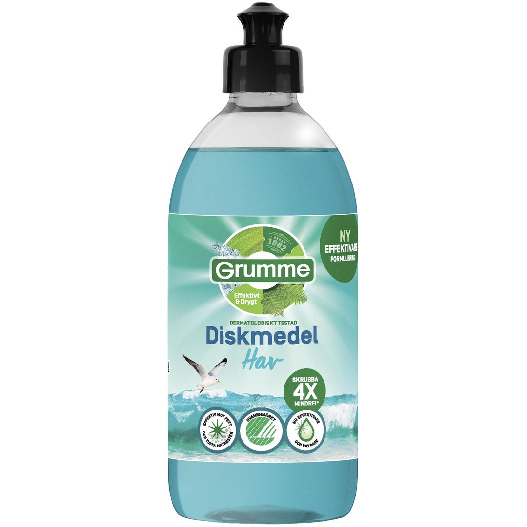 GRUMME Handdiskmedel Hav 500ml 8/fp | Städ och hygien - Diskrengöring - Handdiskmedel | Kontorsexperten