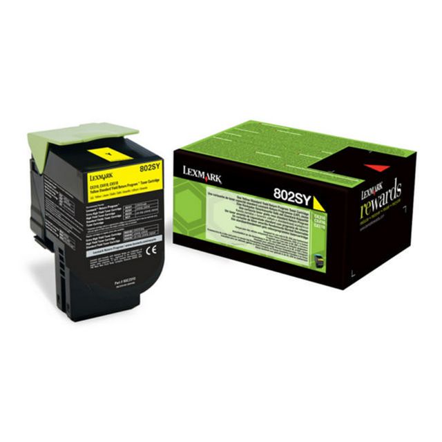 LEXMARK Toner 80C2SYE 2K Gul | Toner och bläck - Tonerkassetter - Toner Lexmark | Kontorsexperten