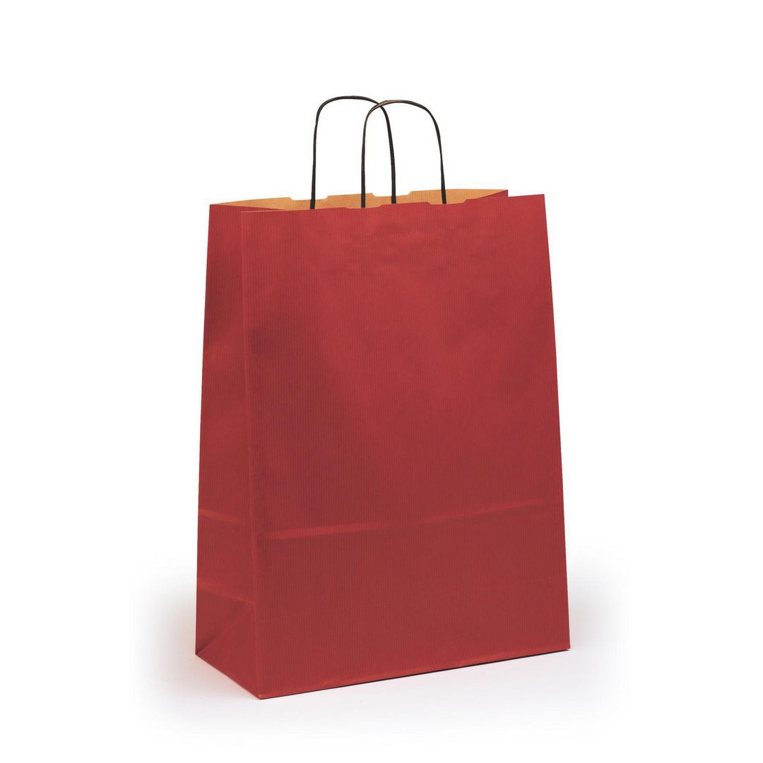 SOBER Bärkasse Medium röd 150/fp | Emballage och lagerutrustning - Bärkassar och Påsar - Bärkasse - Papper | Kontorsexperten
