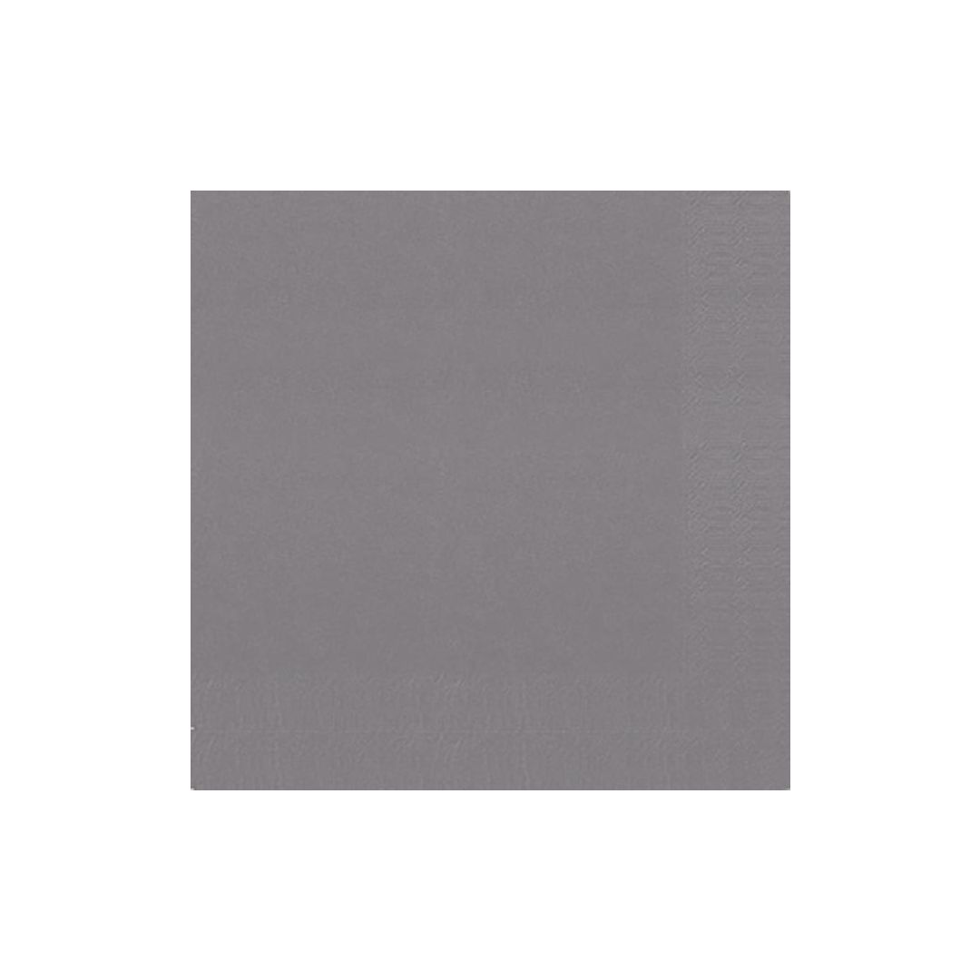 DUNI Servett 3-lagers, enfärgad, ¼-vikt, 24 cm, granitgrå 250/fp | Kök och servering - Servetter och dukar - Servett - 3-lagers | Kontorsexperten