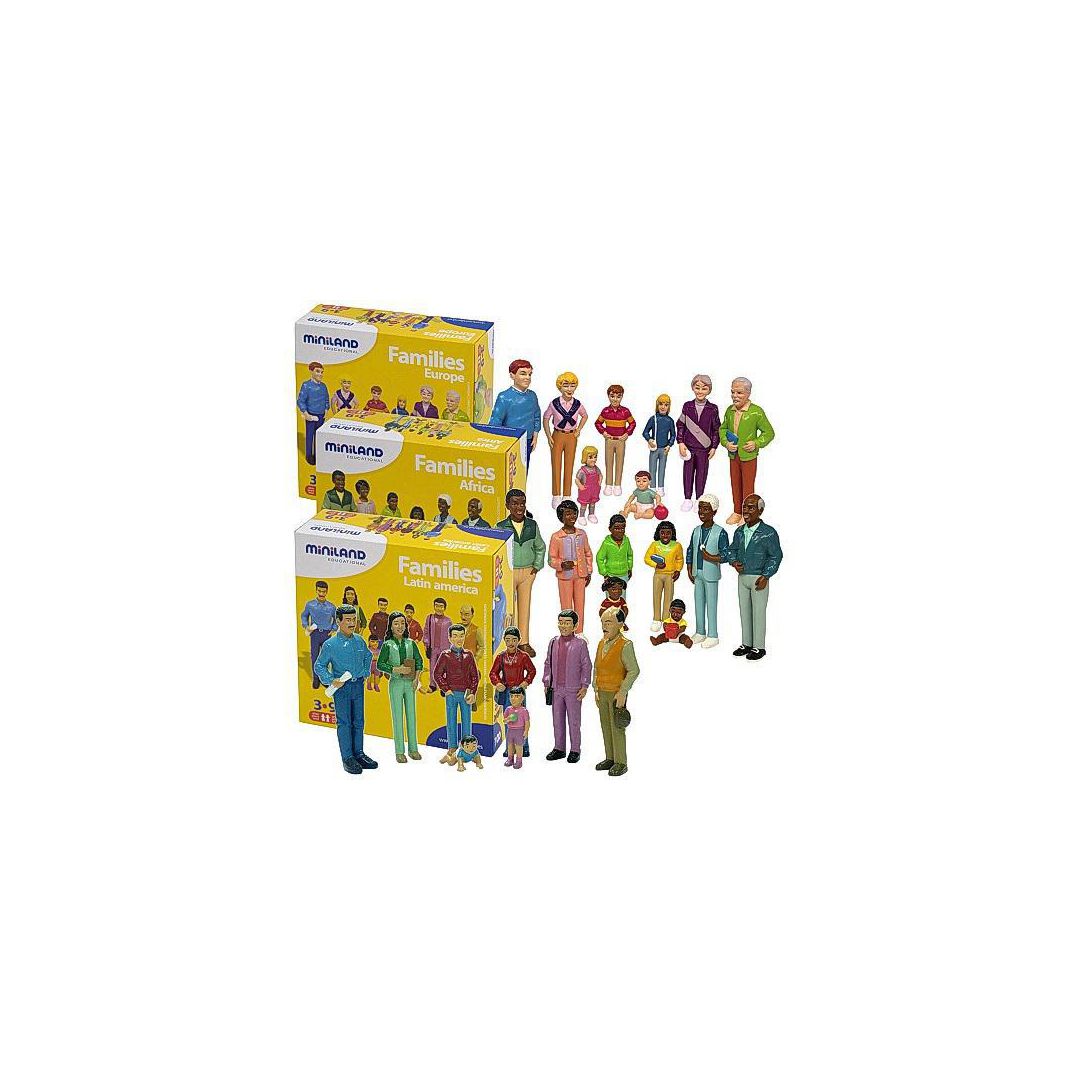 MINILAND Familj Lekfigurer 1.2.3. 24/fp | Skola och förskola - Lekmaterial - Lekfigurer - Övriga | Kontorsexperten