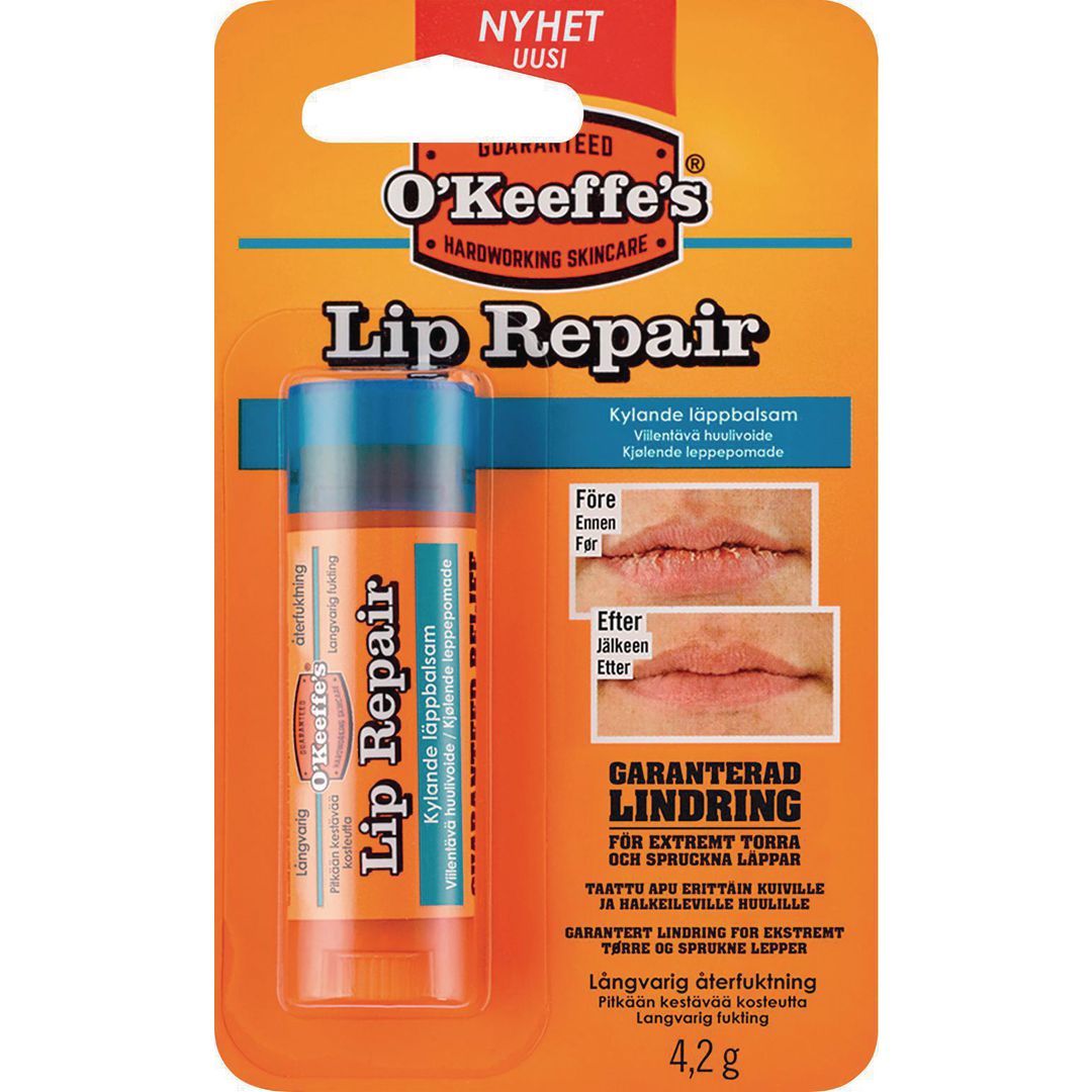 OKEEFFES Läppbalsam Lip Repair Kyl. | Städ och hygien - Tvål och hygien - Hand- och hudcremer | Kontorsexperten