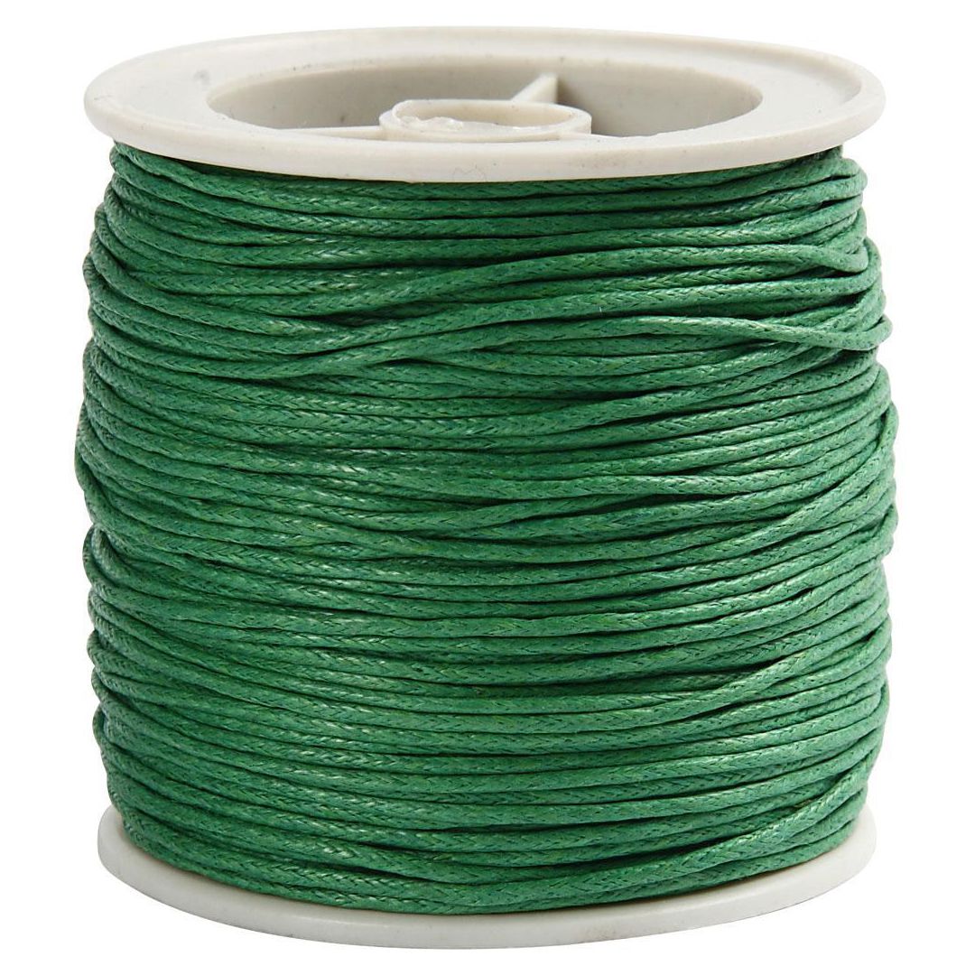 Bomullsnodd vaxad grön | Skola och förskola - Hobbymaterial - Tråd, snöre och snodd | Kontorsexperten