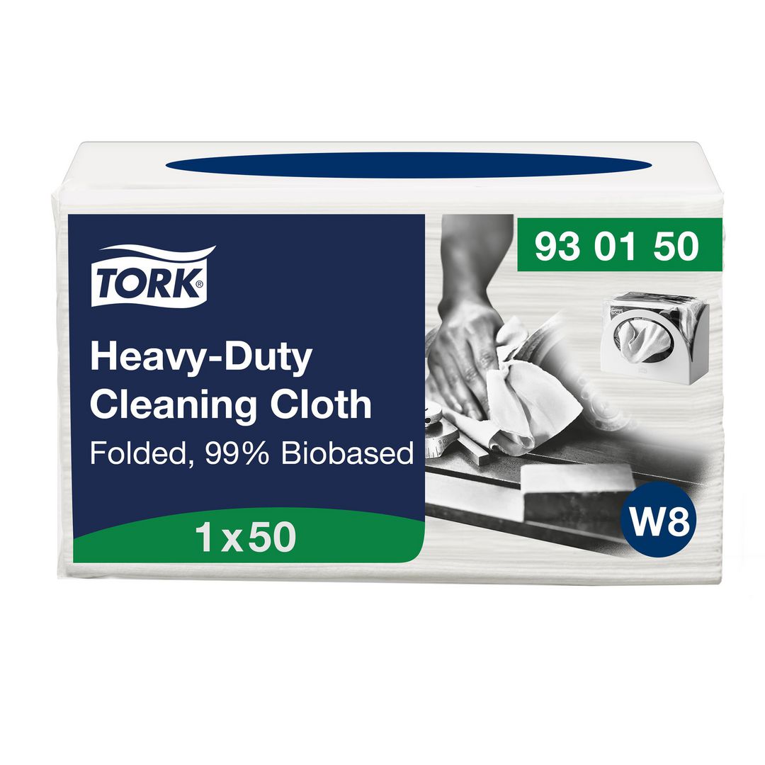 TORK Rengöringsduk Kraftig W8 99% biobaserad 50/fp | Städ och hygien - Städdukar och diskdukar - Städdukar - Alltork | Kontorsexperten