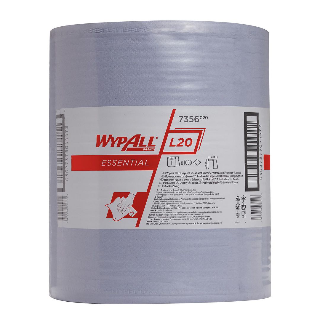 WYPALL Industritork l20 2l 35cm 380m | Städ och hygien - Toalettpapper och torkpapper - Industritork | Kontorsexperten