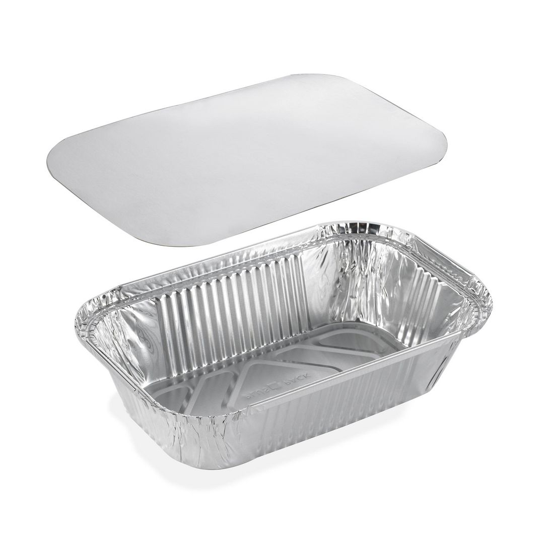 Aluminiumform inkl. lock 660ml 50/fp | Kök och servering - Matförvaring - Aluminiumformar | Kontorsexperten