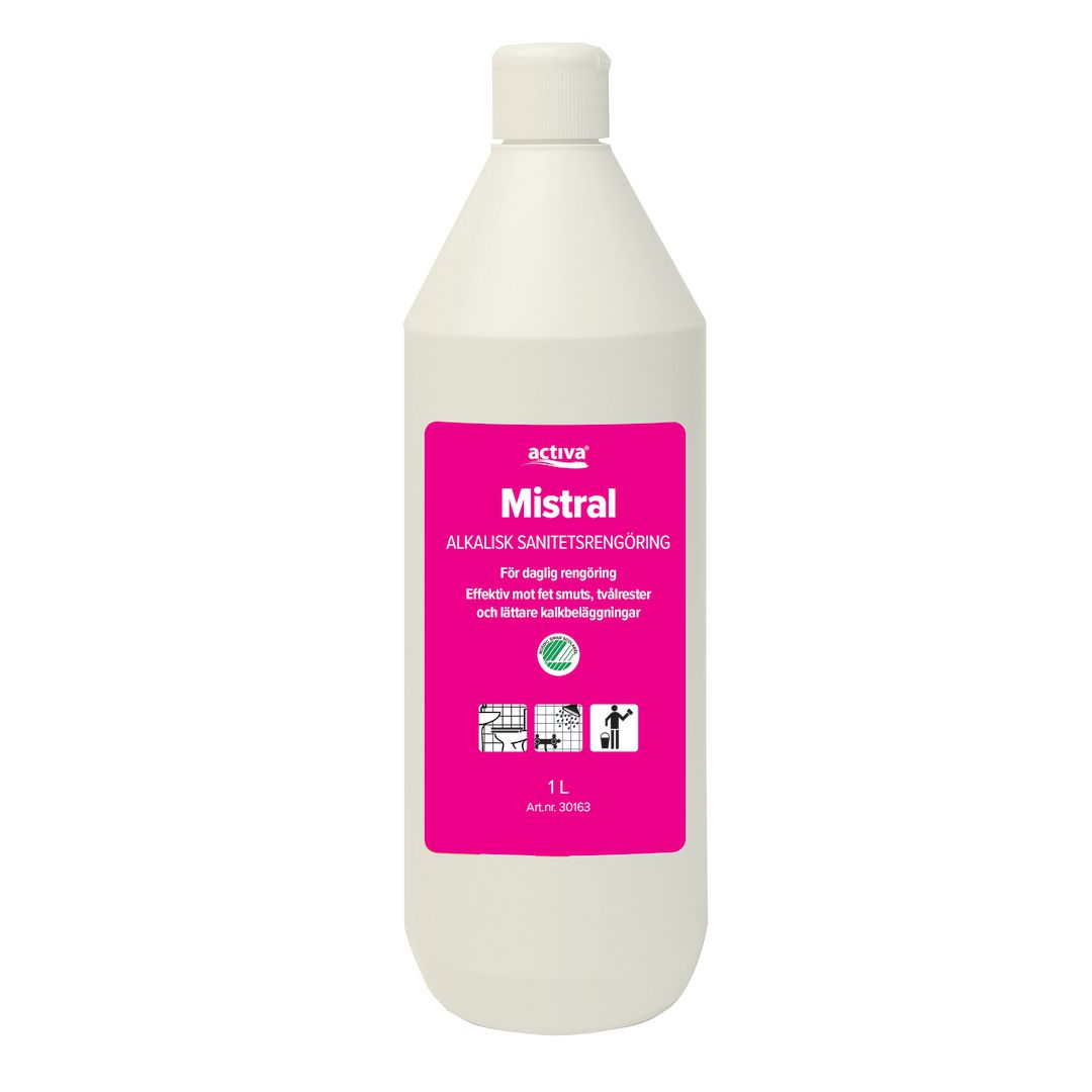ACTIVA Sanitetsrent Mistral 1L | Städ och hygien - Rengöringsmedel - Sanitetsrent | Kontorsexperten