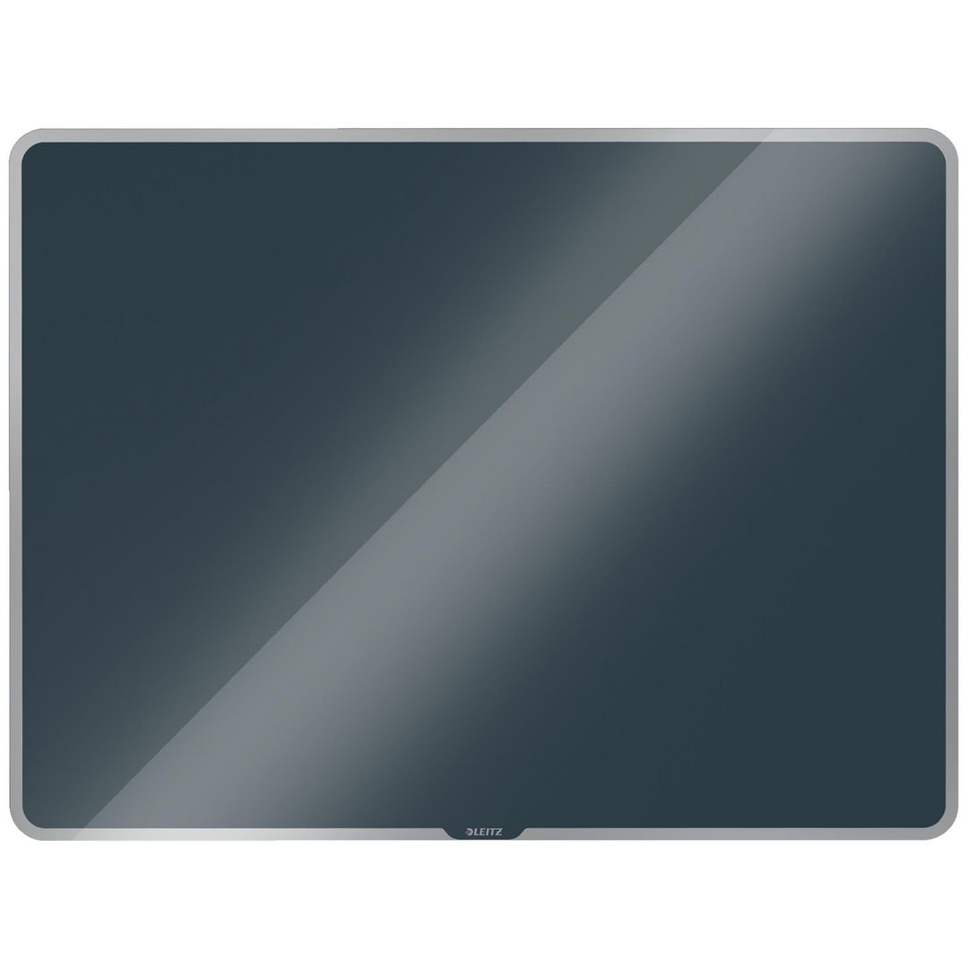 LEITZ Magnetisk whiteboard glas 80x60cm grå | Kontorsmöbler och inredning - Blädderblock och ställ - Blädderblockställ | Kontorsexperten