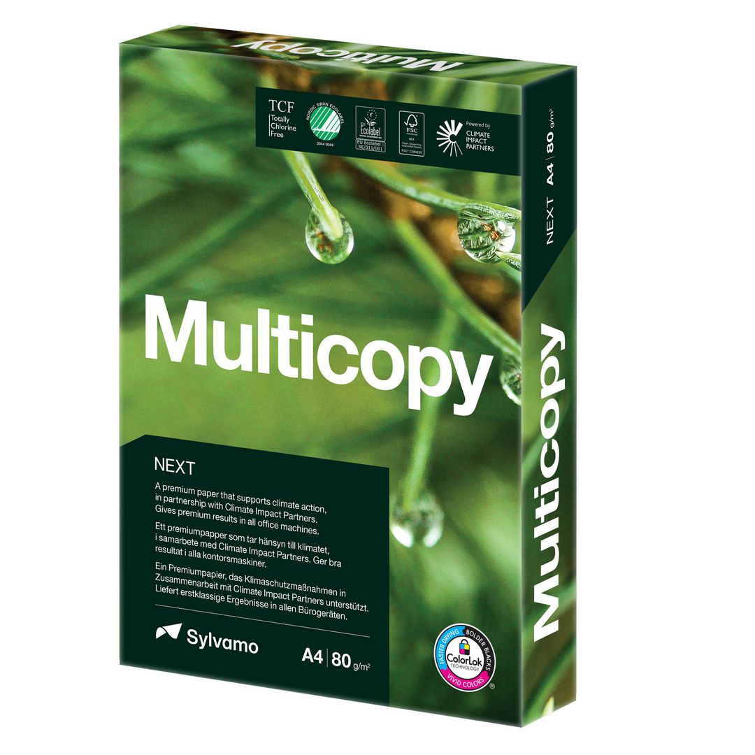 MULTICOPY Kopieringspapper Next A4 80g ohålat 500/fp | Kontorspapper - Kopieringspapper - A4 Ohålat | Kontorsexperten
