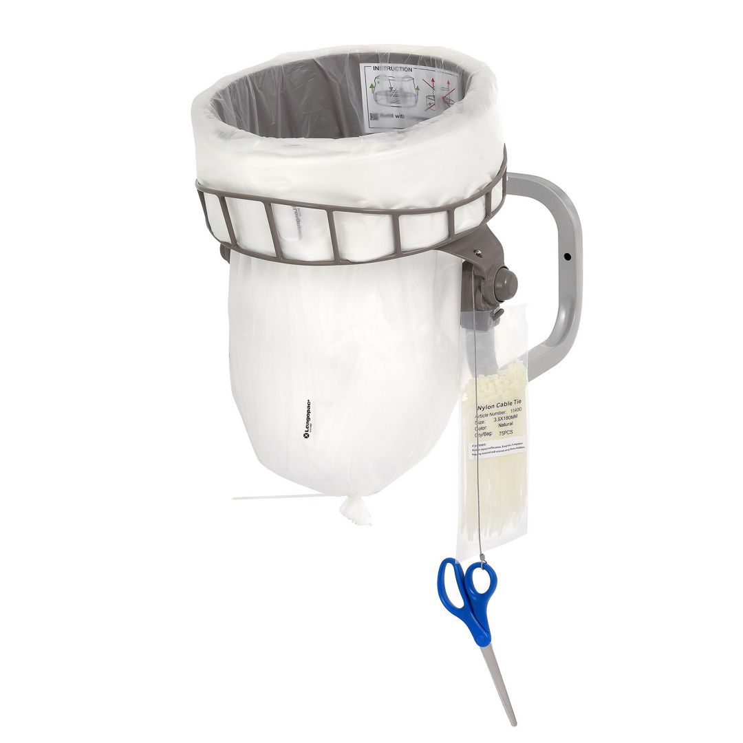 LONGOPAC Säcksystem Mini Wall 31420 | Städ och hygien - Avfallshantering och källsortering - Säckstativ | Kontorsexperten