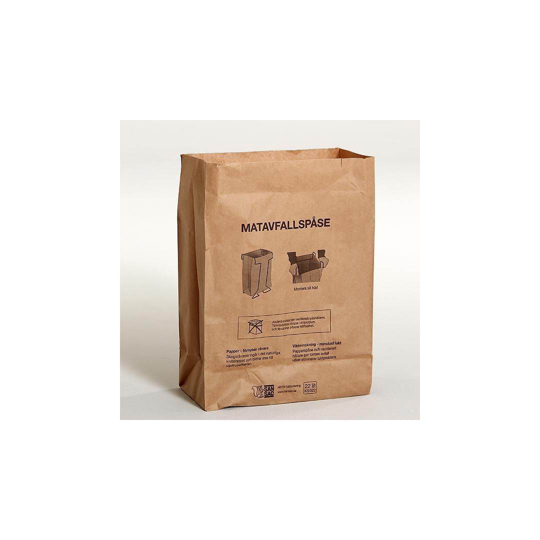 SAN SAC Matavfallspåse SOS 22L 100/bnt | Städ och hygien - Påsar och säckar - Matavfallspåsar | Kontorsexperten
