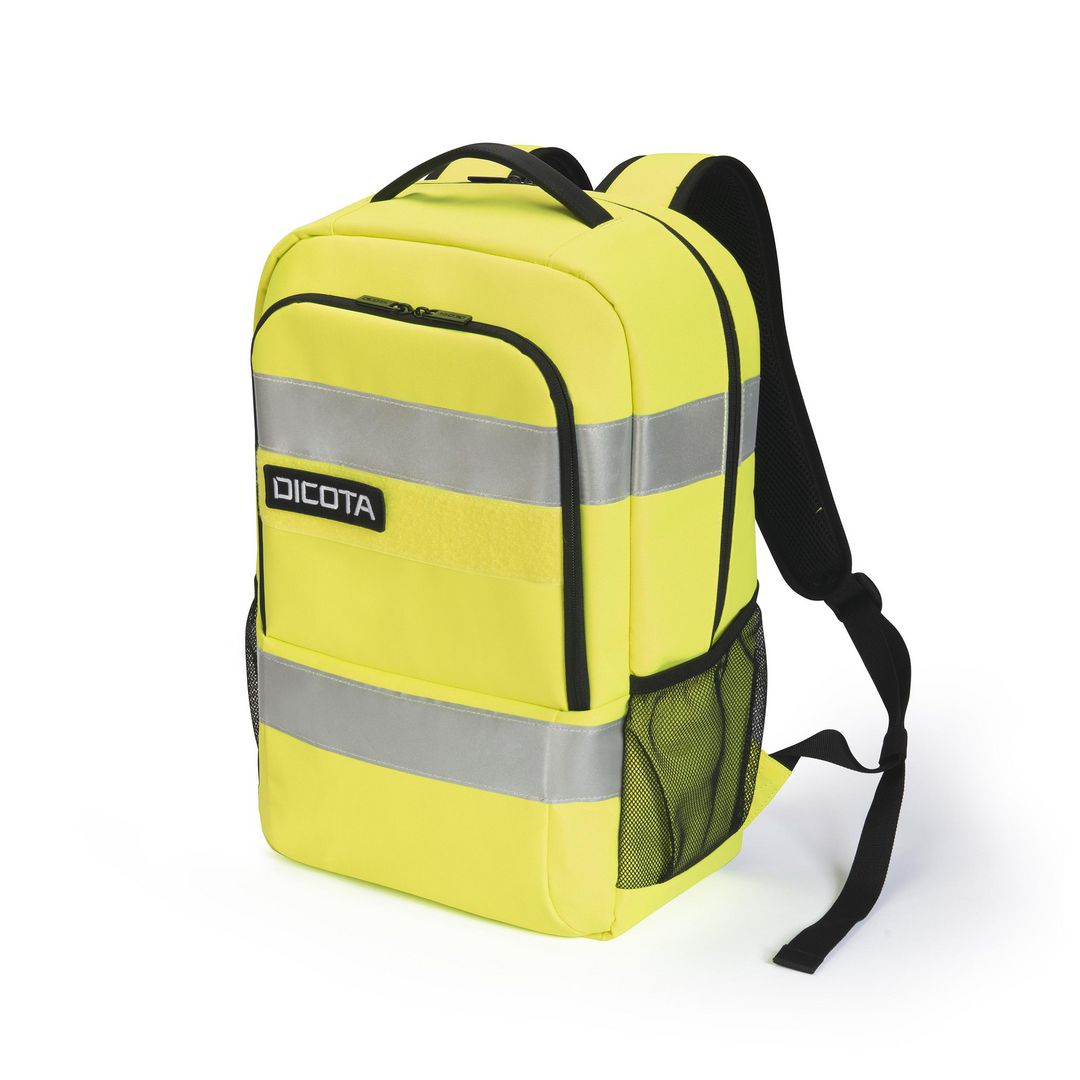 DICOTA Datorryggsäck HI-VIS BASE 24L gul | Datorprodukter - Väskor och fodral - Ryggsäckar 14-15"" | Kontorsexperten