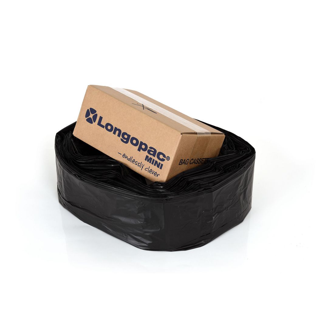 LONGOPAC Kassett Mini Strong svart 45m | Städ och hygien - Påsar och säckar - Kassett - Longopac | Kontorsexperten