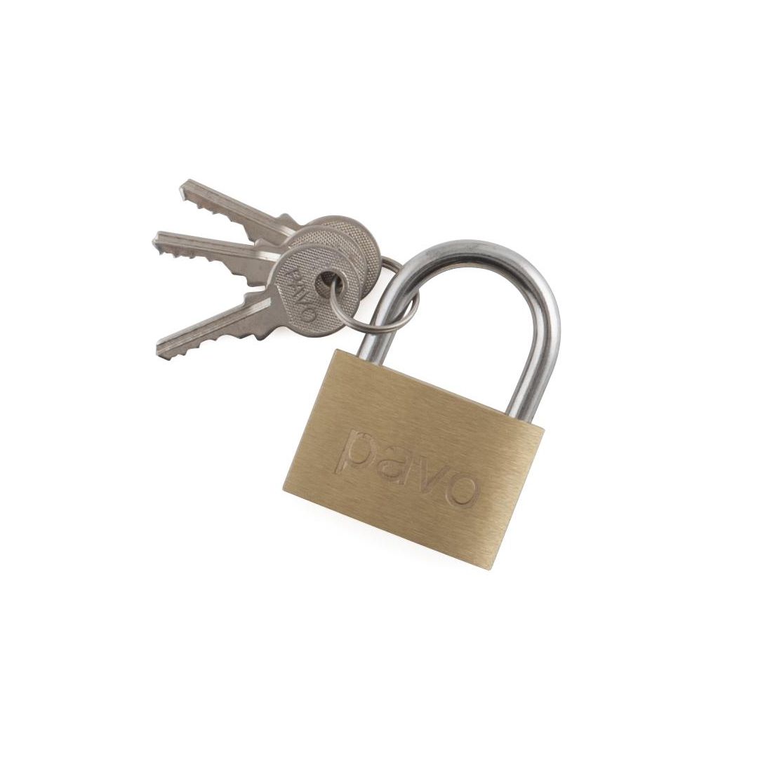 PAVO Hänglås Padlock Light 40mm | Datorprodukter - Väskor och fodral - Hänglås | Kontorsexperten