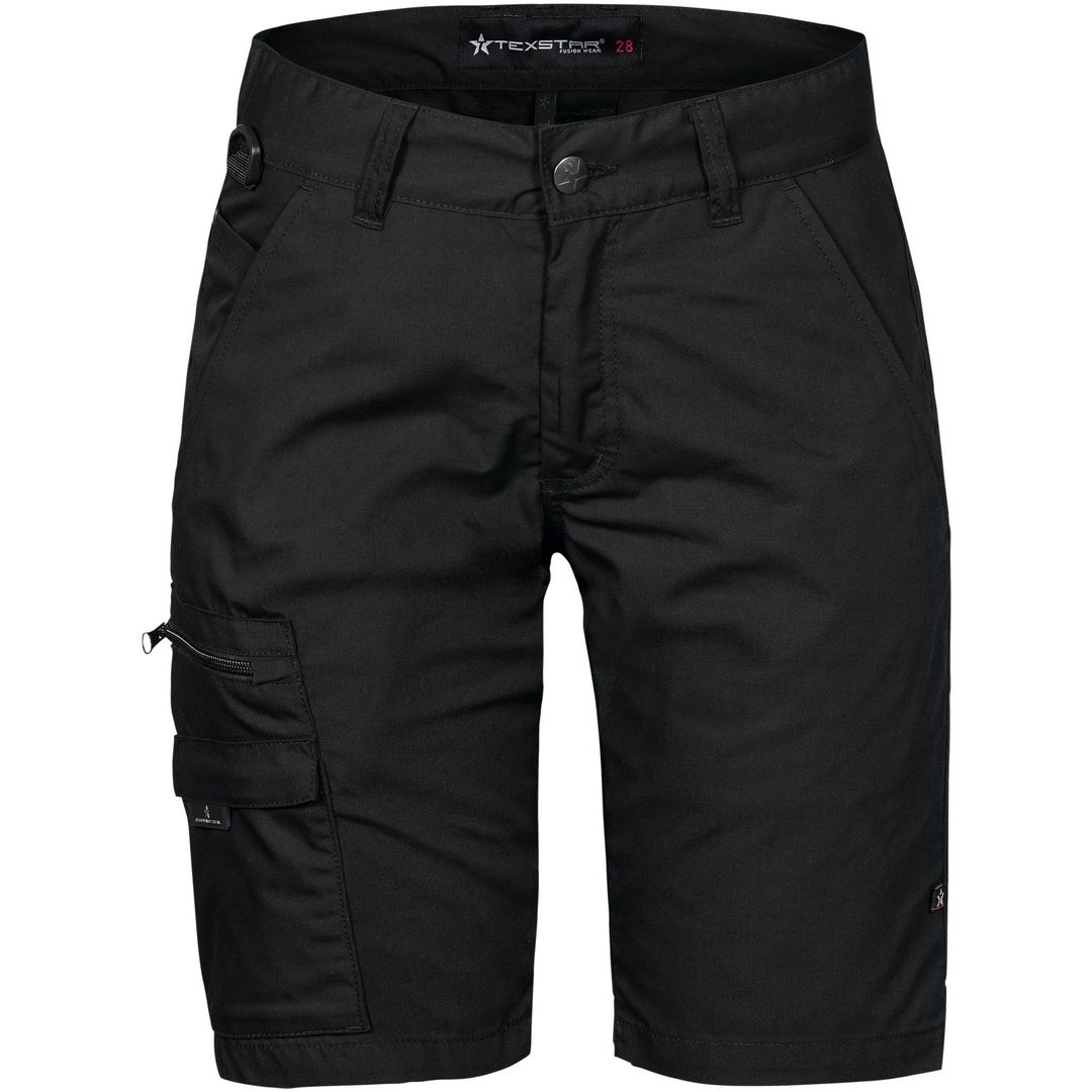 TEXSTAR F.Duty Shorts FSW8 dam svart W34 | Arbetskläder - Arbetsbyxor och shorts - Arbetsshorts och piratbyxor | Kontorsexperten