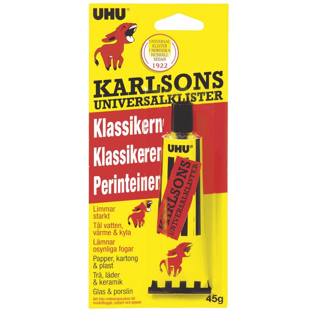 UHU Lim Karlssons klister 45g | Kontorsmaterial - Tejp lim och häftmassa - Lim | Kontorsexperten