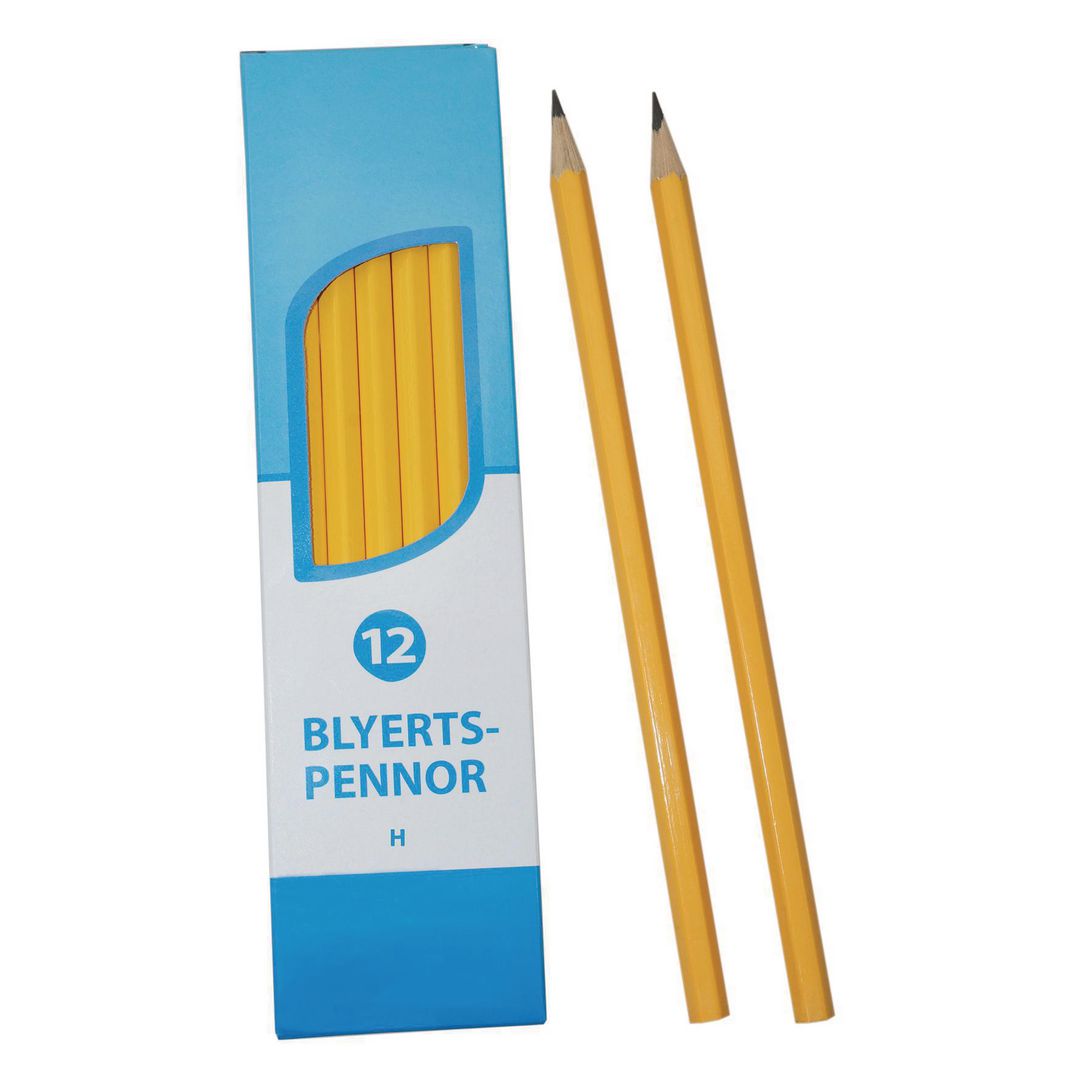 Blyertspenna polerad H 12/fp | Skola och förskola - Pennor och tillbehör - Blyertspennor | Kontorsexperten