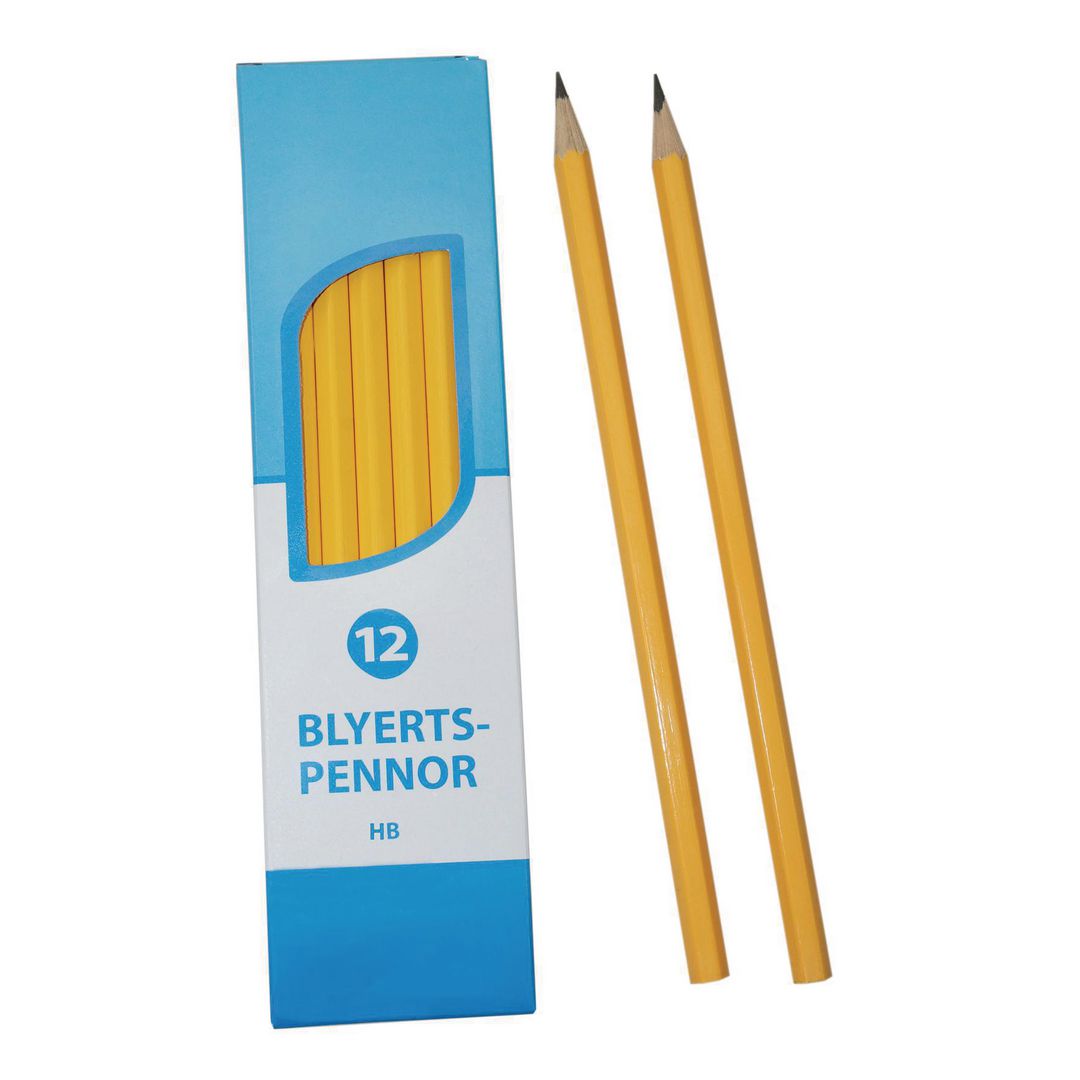 Blyertspenna polerad HB 12/fp | Skola och förskola - Pennor och tillbehör - Blyertspennor | Kontorsexperten