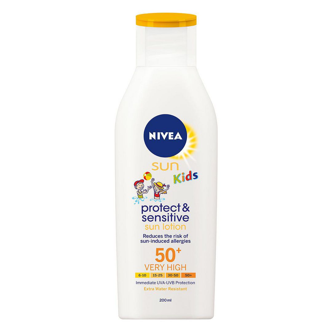 NIVEA Solskyddkräm Kids Protect & sensitive 50+ 200ml | Sjukvård och omsorg - Hygien - Solskydd | Kontorsexperten