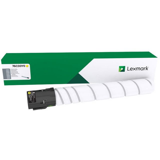 LEXMARK Toner 76C00Y0 Gul | Toner och bläck - Tonerkassetter - Toner Lexmark | Kontorsexperten