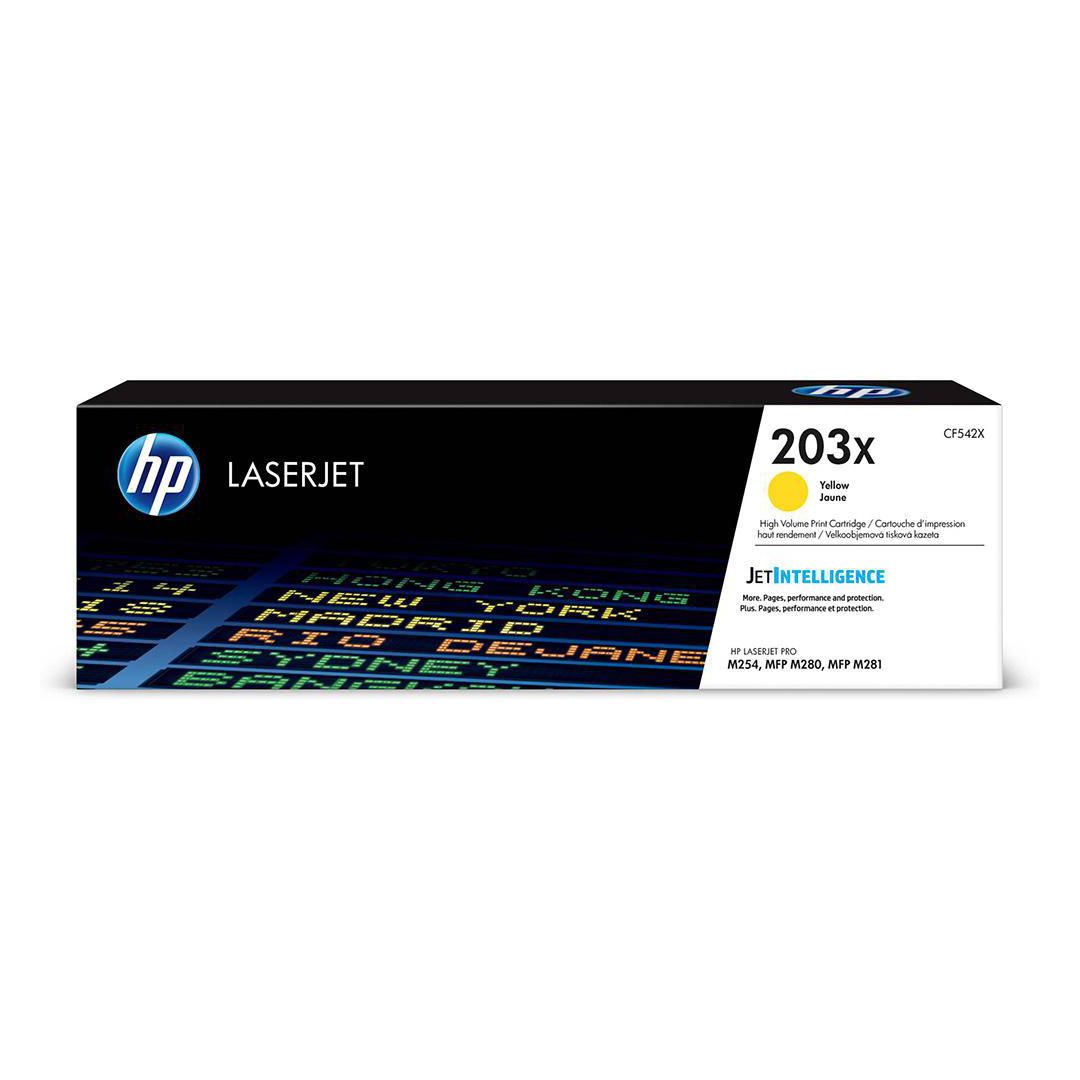 HP Toner CF542X 203X 2,5K Gul | Toner och bläck - Tonerkassetter - Toner HP | Kontorsexperten